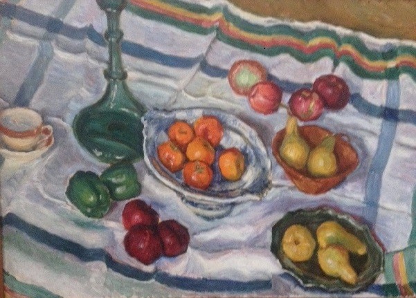 Stefan Antoni Kątski (Kontski) (1898‒1978), Martwa natura, 1957, 90x70 cm, zb. z kolekcji prywatnej w Montrealu- Instytut POLONIKA 