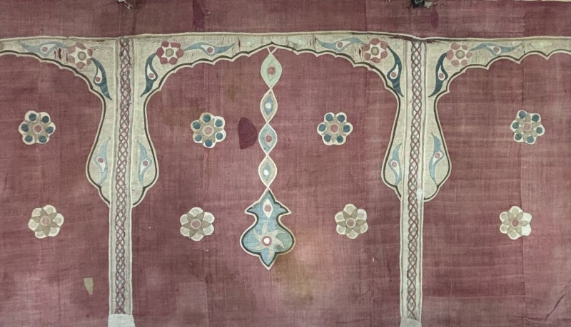 Namiot osmański z kolekcji tkanin orientalnych Lwowskiego Muzeum Historycznego